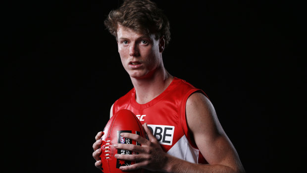 Pushing for round one: Sydney draftee Nick Blakey.