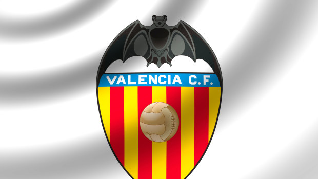Valencia's traditional logo; a centenary celebration version has sparked the ire of comics giant DC.