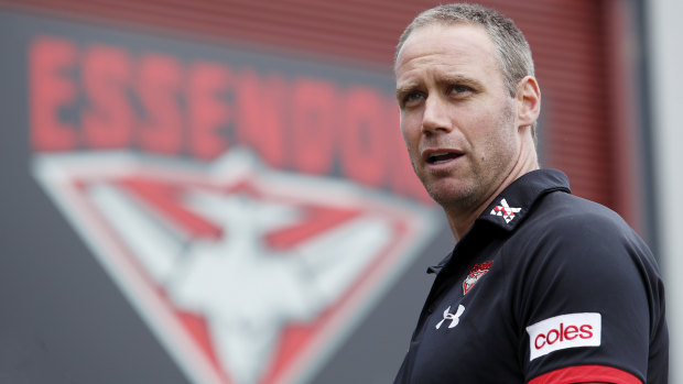 Essendon coach Ben Rutten.