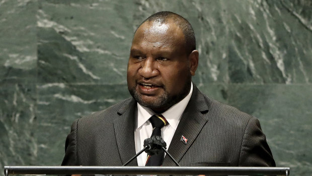 James Marape is seeking to be extend his three years in power in Port Moresby.