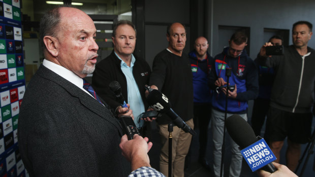 Explaining to do: Newcastle CEO Phil Gardner has been in damage control since Nathan Brown and the Knights parted company.