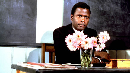 Trailblazing actor Sidney Poitier in To Sir, With Love.