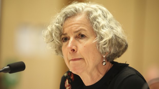 Incoming Home Affairs secretary Stephanie Foster at a previous senate estimates hearing.