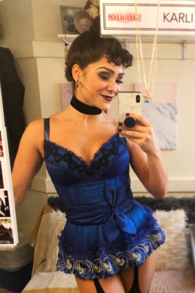 Karli Dinardo in her Broadway dressing room:  “Being a swing, you ... know every piece of the jigsaw puzzle.″⁣