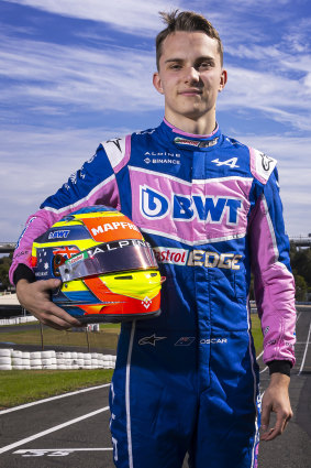 Melbourne’s Oscar Piastri is a reserve driver for Formula One outfit Alpine.