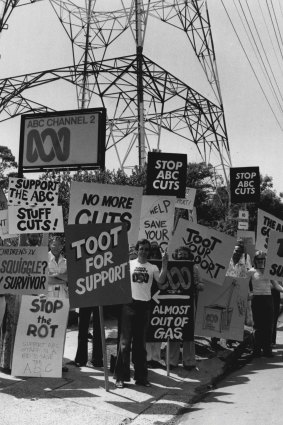 ABC staff who protested in front of the Gore Hill studios on November 15, 1978.