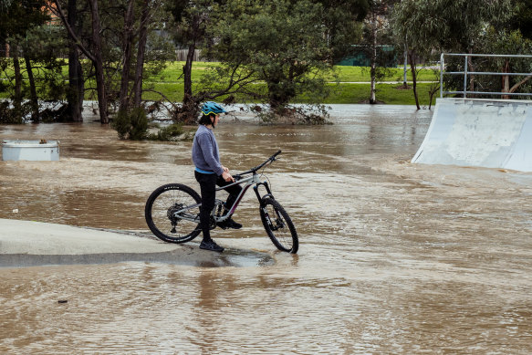 Traralgon in Gippsland was hit by flooding in June last year. 