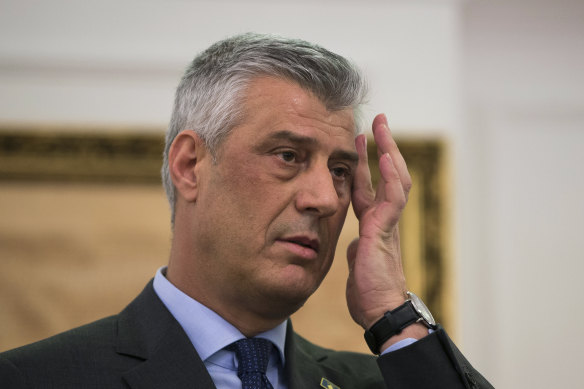 Kosovo's President Hashim Thaci has been indicted on war crimes.