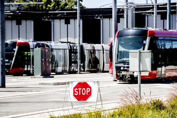 Sydney’s Inner West Light Rail line is closed for repair work.