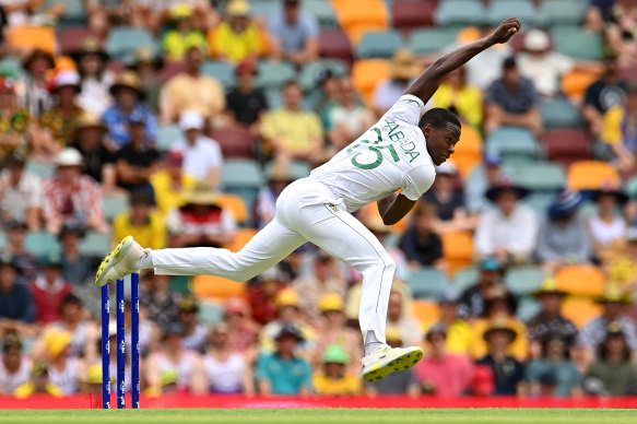 South Africa pace ace Kagiso Rabada.