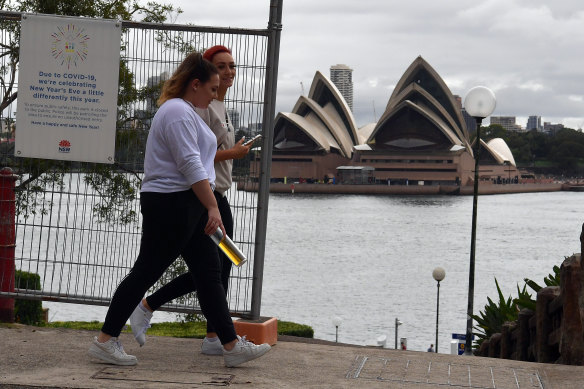 Sydney's harbour foreshore is set to look very different this New Year's Eve, with revellers banned from the area.