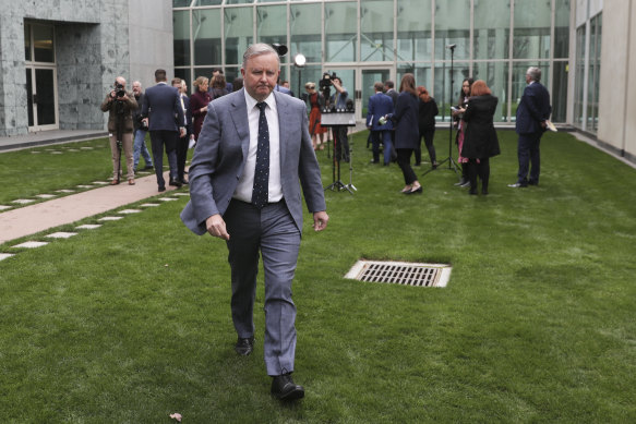 Anthony Albanese in Canberra on Monday.