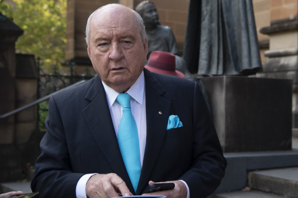 Alan Jones has been making the most of the hospital’s “presidential suite”.