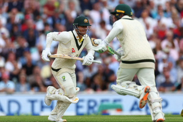 David Warner and Usman Khawaja have given Australia the chance to chase a seemingly impossible victory at the Oval.
