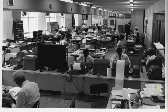 The AAP newsroom in 1964. 