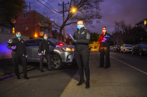 L-R Detective Senior Constable Nataliya Kuligina, Detective Senior Constable Jarrod Cox, First Constable Nicole Price and Detective Senior Constable Louise Rogers.