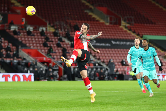 Former Liverpool striker Danny Ings scores the only goal of Southampton's 1-0 Premier League win over the Reds.