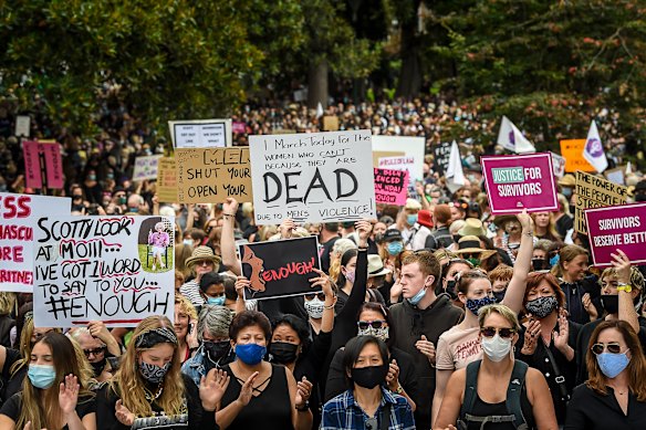 The March 4 Justice rallies last month decried the tolerance of violence and sexual assault of women. 