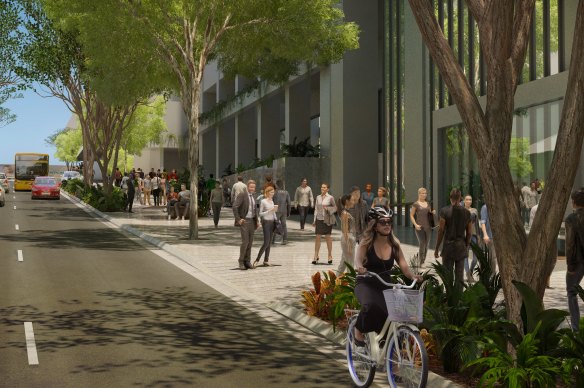 The council plans to create a pedestrian corridor in Mary Street through the heart of the city. 