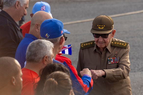 L'ex presidente Raúl Castro nel 2024.