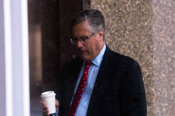 James Hooke outside the Federal Court.