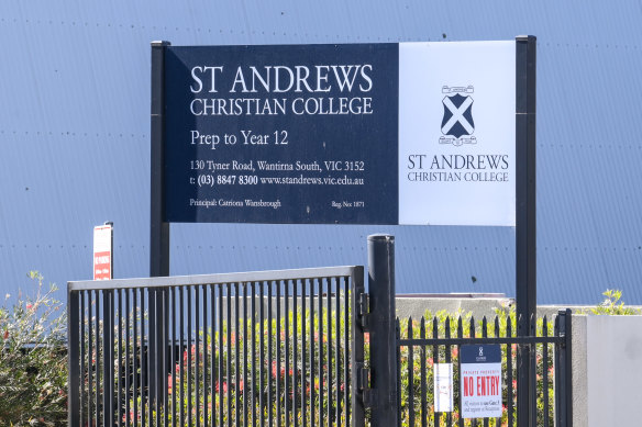 St Andrews Christian College in Wantirna South. 