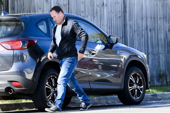 Tim Stewart outside his Botany home.