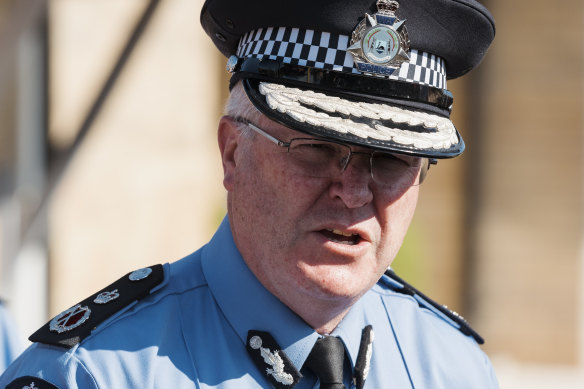 WA Police Commissioner Chris Dawson. 