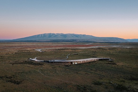 Tierra Patagonia Lodge desde el aire.
