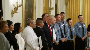 The ceremony at the White House on Monday.