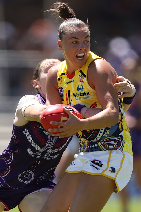 Ebony Marinoff will reach her 50-game milestone this weekend.