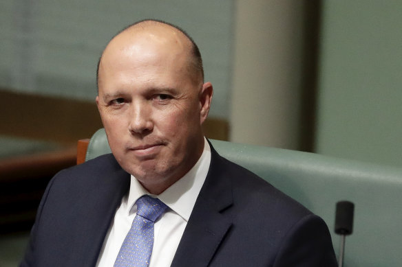 The department is overseen by minister Peter Dutton.