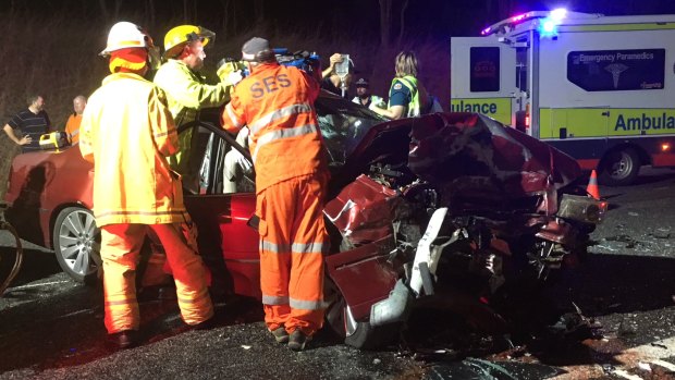 Two men suffered significant injuries after a head-on crash at Kunwarara near Rockhampton on Saturday night.