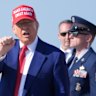 President Donald Trump arrives at Joint Base Andrews.