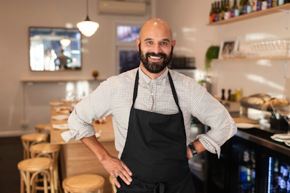 Ravi Presser, owner of Caulfield North wine bar Ruzia’s.