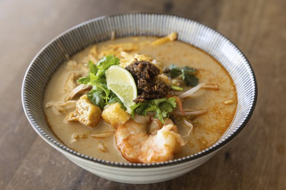 Sarawak-style laksa.