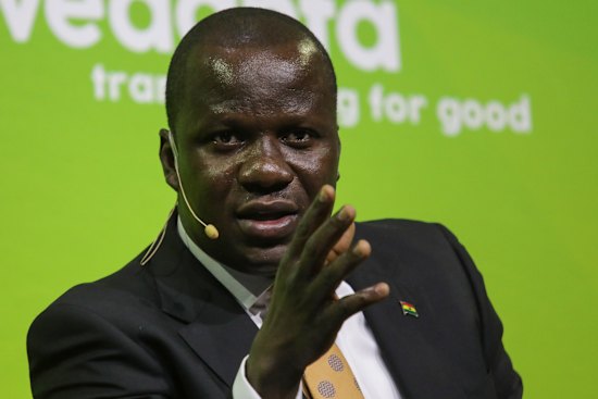 Ghana’s natural resources minister Samuel Jinapor. 