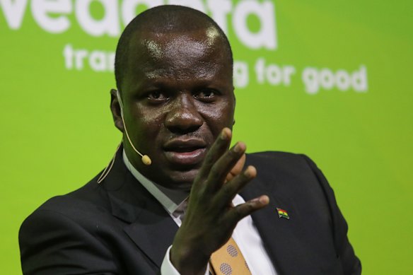 Ghana’s natural resources minister Samuel Jinapor. 