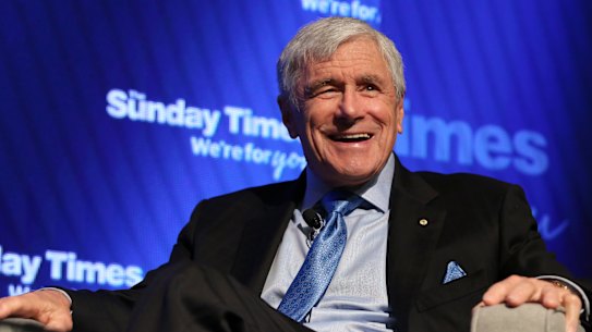 Kerry Stokes at Perth launch of book on James Packer event at Crown Burswood, Perth, WA. Photographed 24th October 2018 by Philip Gostelow. .