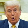 Donald Trump accused Barack Obama of treason in the Oval Office on Tuesday.