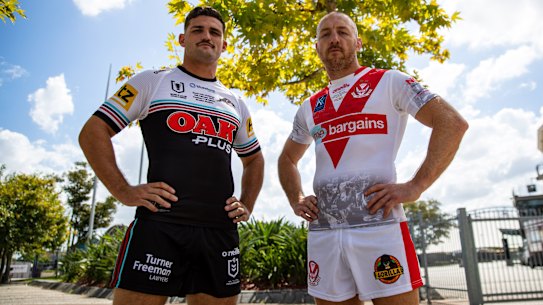 Two GOATS: Nathan Cleary and James Roby pose ahead of Saturday’s World Club Challenge