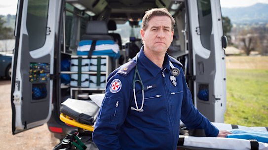 NSW Ambulance Service paramedic based at Tumut, John Larter.
