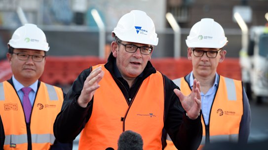 Premier Daniel Andrews is expecting more funding from federal Labor for his Suburban Rail Loop project.