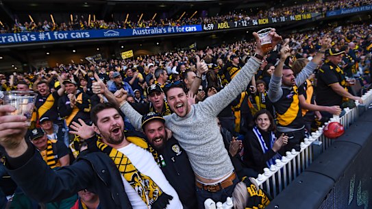 Richmond fans at the MCG.