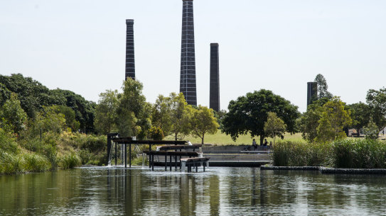 The four chimney stacks are a familiar site near the south end of King Street, Newtown, in Sydney’s inner west.