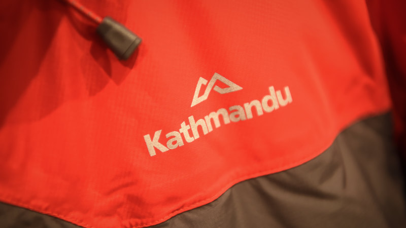 red kathmandu puffer jacket