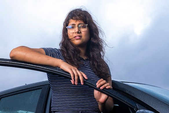 Afia Khan, 22, says there is no alternative to driving in Melbourne’s western suburbs.