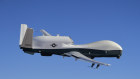 A Northrop Grumman MQ-4C Triton drone in flight.