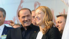 Silvio Berlusconi pictured in 2015 with Giorgia Meloni leader of Fratelli d’Italia political party, now Italian prime minister. 