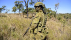 A soldier from the Royal Australian Regiment participates in an exercise at Townsville in 2020.